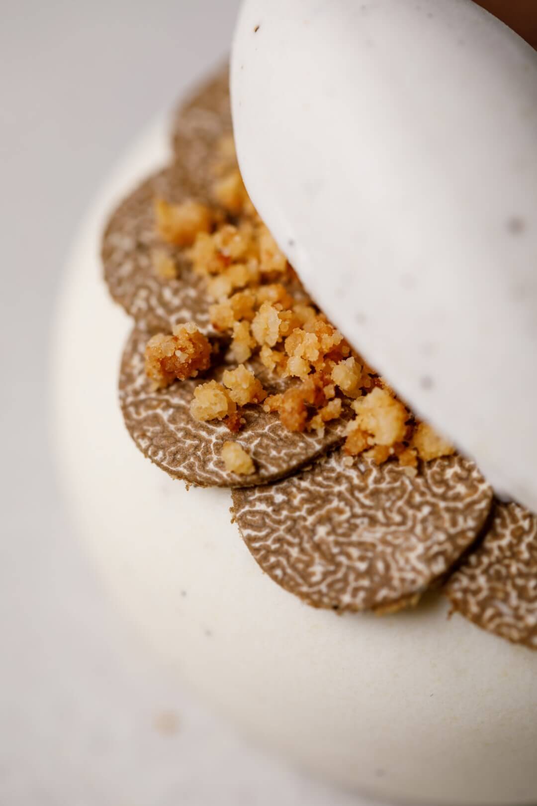 Mousse di patata, spugna al cacao e gelato al tartufo_ Sintesi_ph. Andrea Di Lorenzo